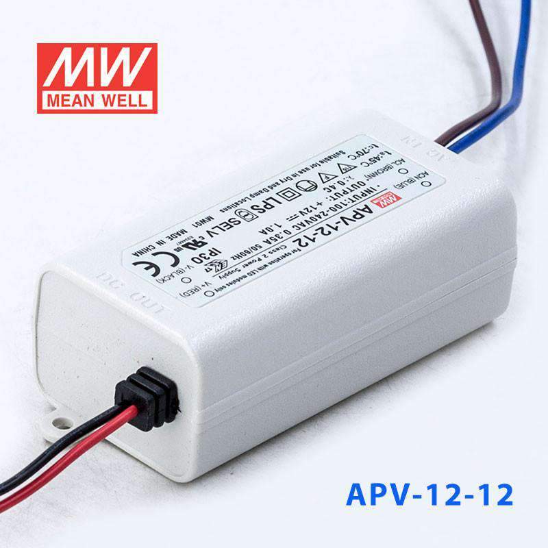 Mean Well APV - 12 - 12 Power Supply 12W 12V - APV - 12 - 12 - powersupplymall.com