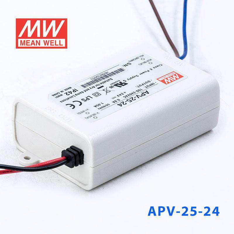 Mean Well APV - 25 - 24 Power Supply 25W 24V - APV - 25 - 24 - powersupplymall.com