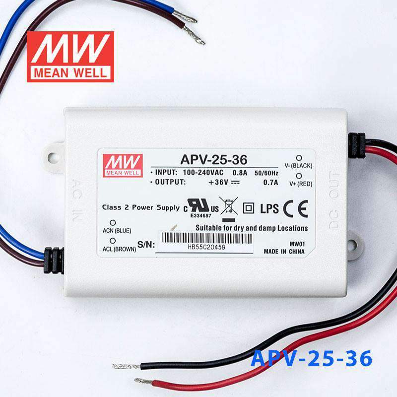 Mean Well APV - 25 - 36 Power Supply 25W 36V - APV - 25 - 36 - powersupplymall.com