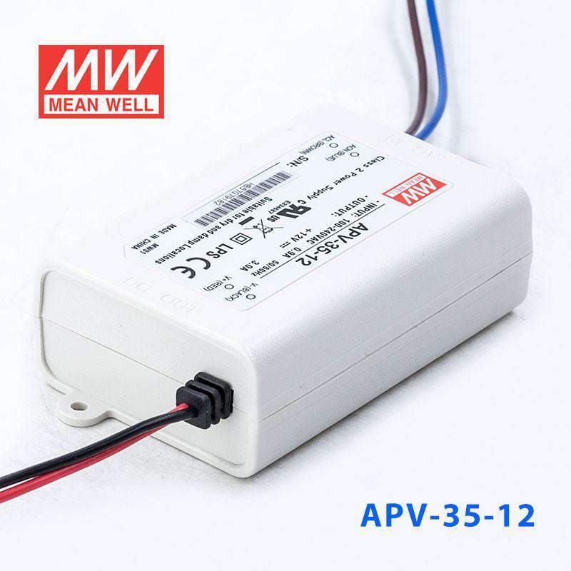 Mean Well APV - 35 - 12 Power Supply 36W 12V - APV - 35 - 12 - powersupplymall.com