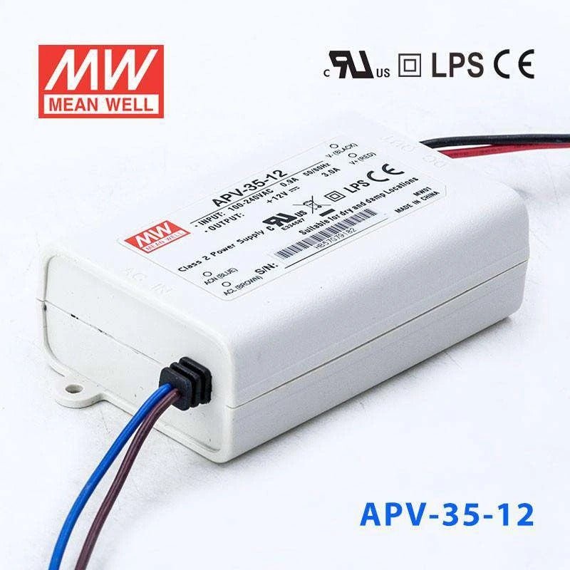 Mean Well APV - 35 - 12 Power Supply 36W 12V - APV - 35 - 12 - powersupplymall.com