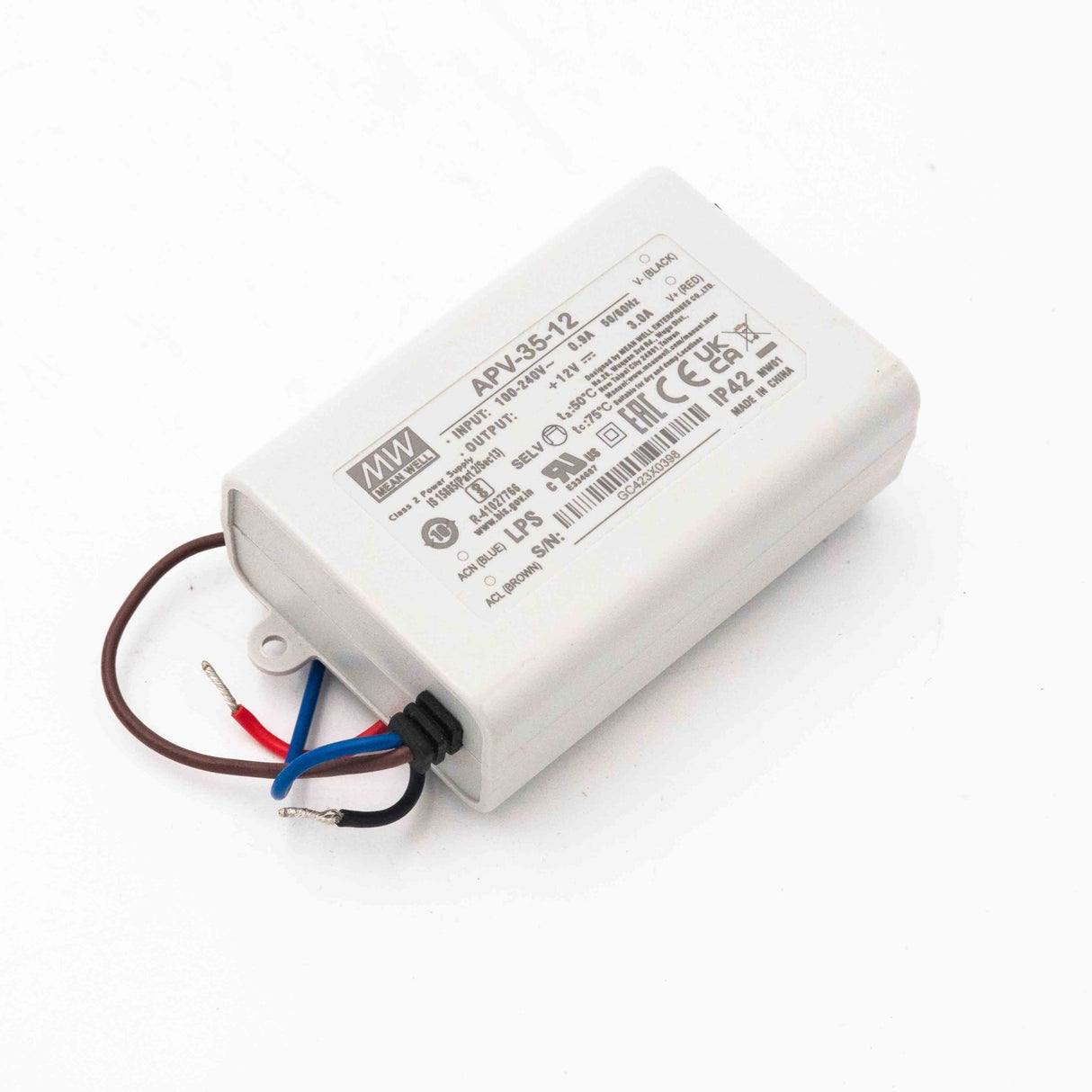 Mean Well APV - 35 - 12 Power Supply 36W 12V - Open Box - APV - 35 - 12 - OB1 - powersupplymall.com