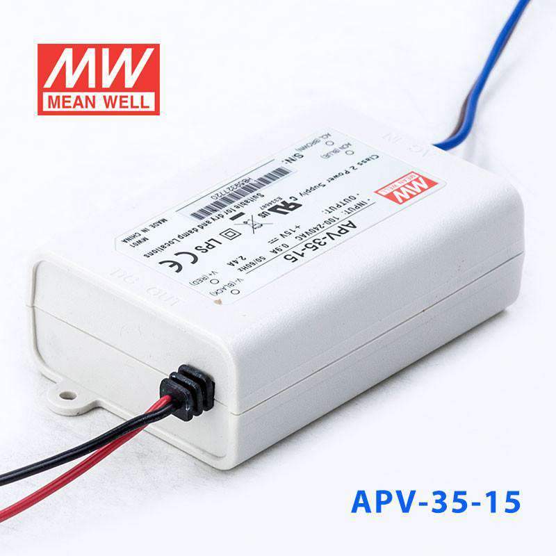 Mean Well APV - 35 - 15 Power Supply 36W 15V - APV - 35 - 15 - powersupplymall.com