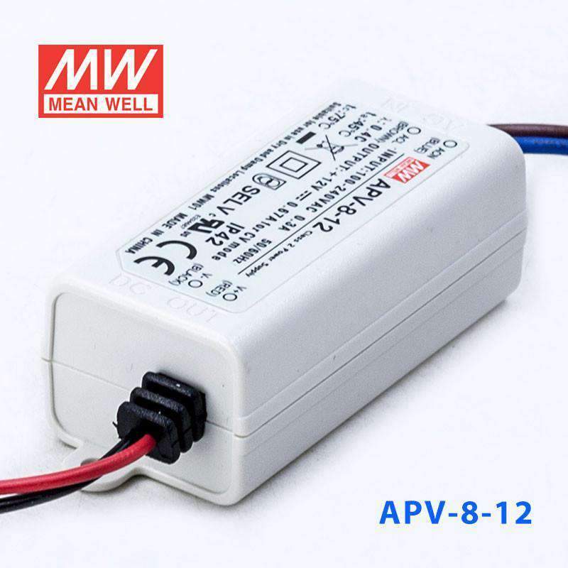 Mean Well APV - 8 - 12 Power Supply 8W 12V - APV - 8 - 12 - powersupplymall.com
