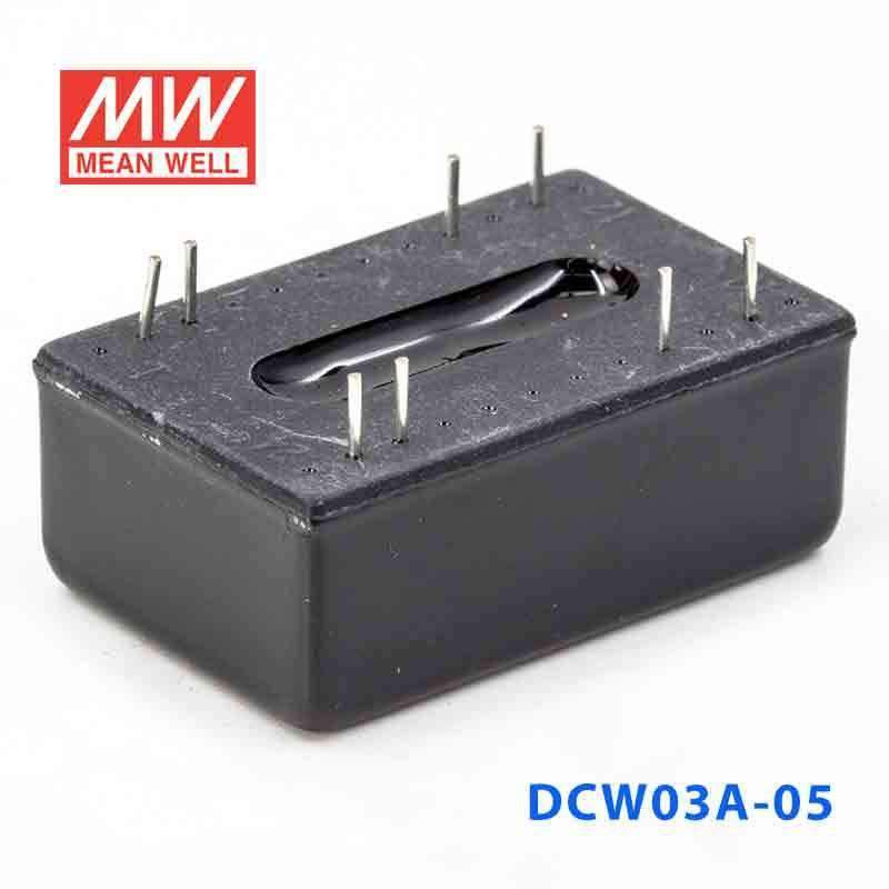 Mean Well DCW03A-05 DC-DC Converter - 3W - 9~18V in ±5V out 300mA - DCW03A-05 - powersupplymall.com