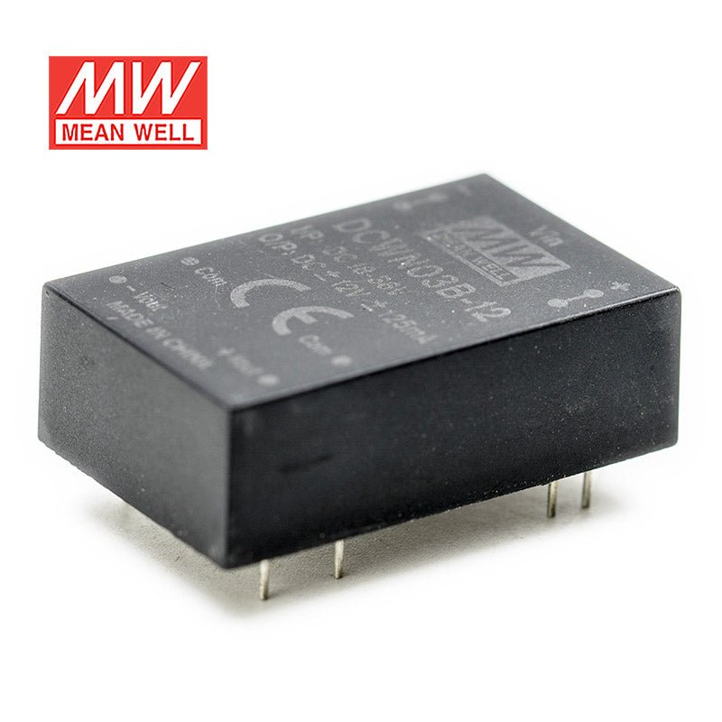 Mean Well DCWN03B - 12 DC - DC Converter - 3W 18~36V DC in 12V out - DCWN03B - 12 - powersupplymall.com