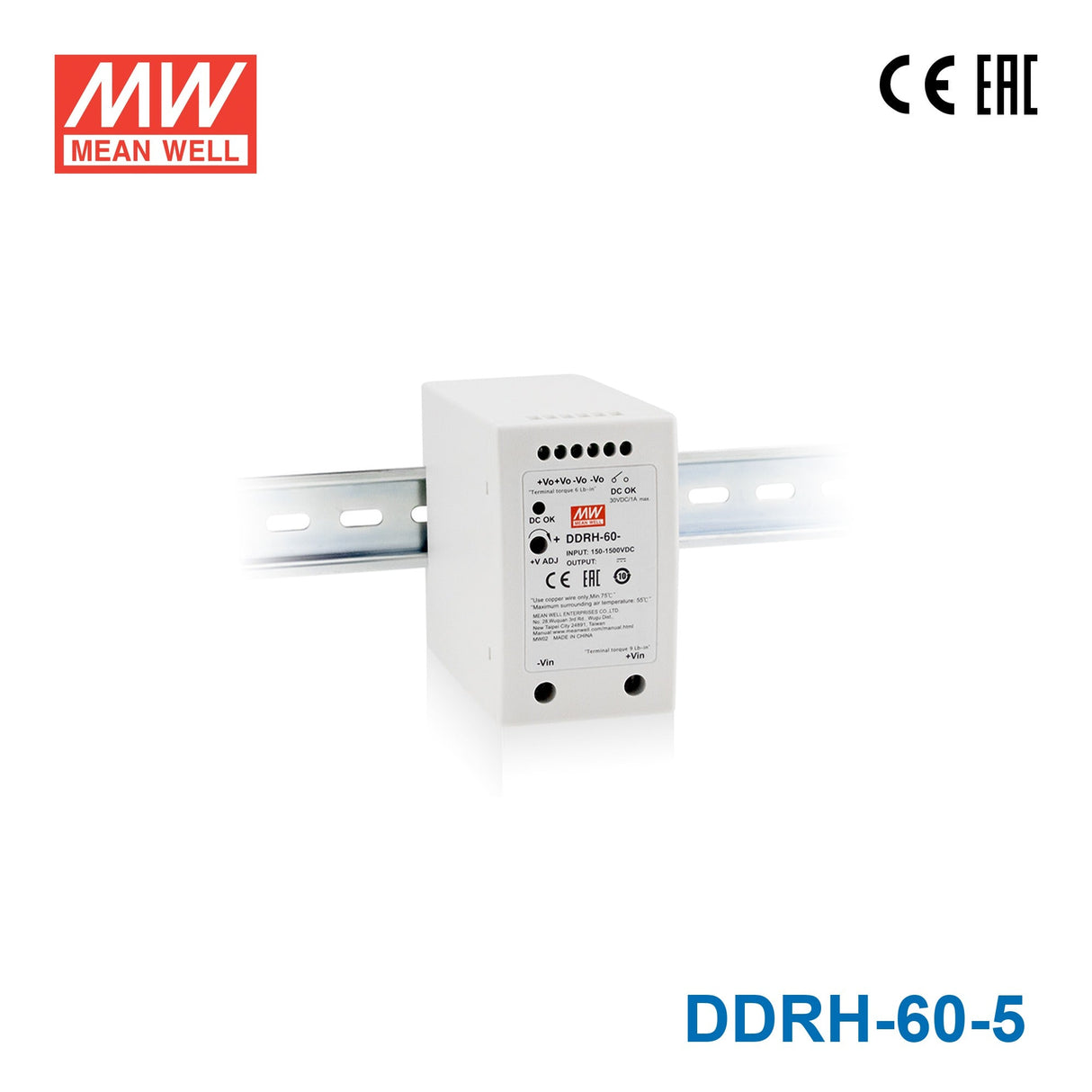 Mean Well DDRH Series LED Power Supply 5V (15~60W) - - powersupplymall.com