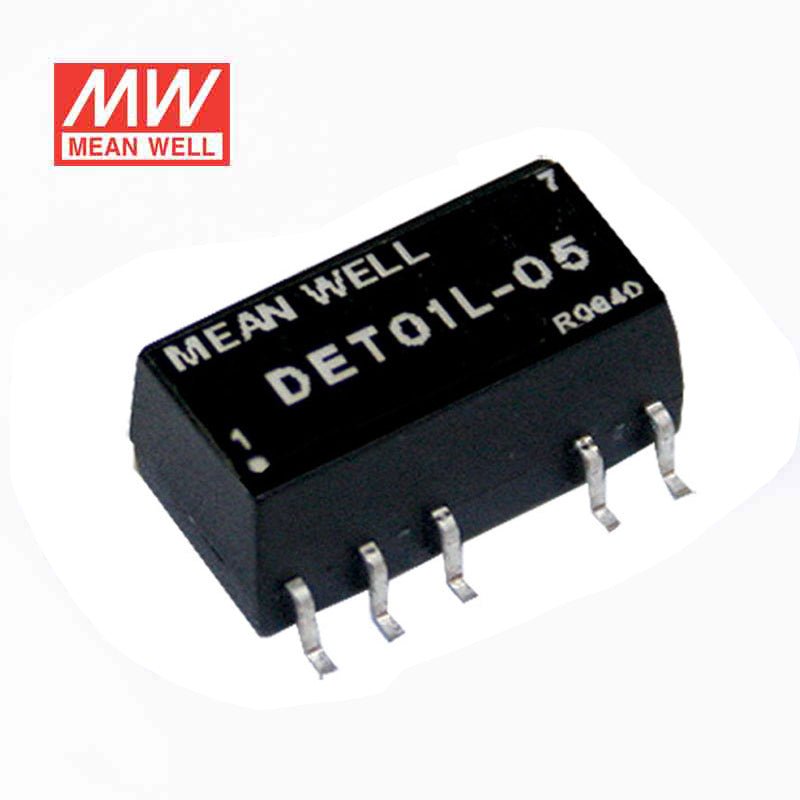 Mean Well DET01L-12 DC-DC Converter - 1W 5V DC in 12V out 42mA - DET01L-12 - powersupplymall.com