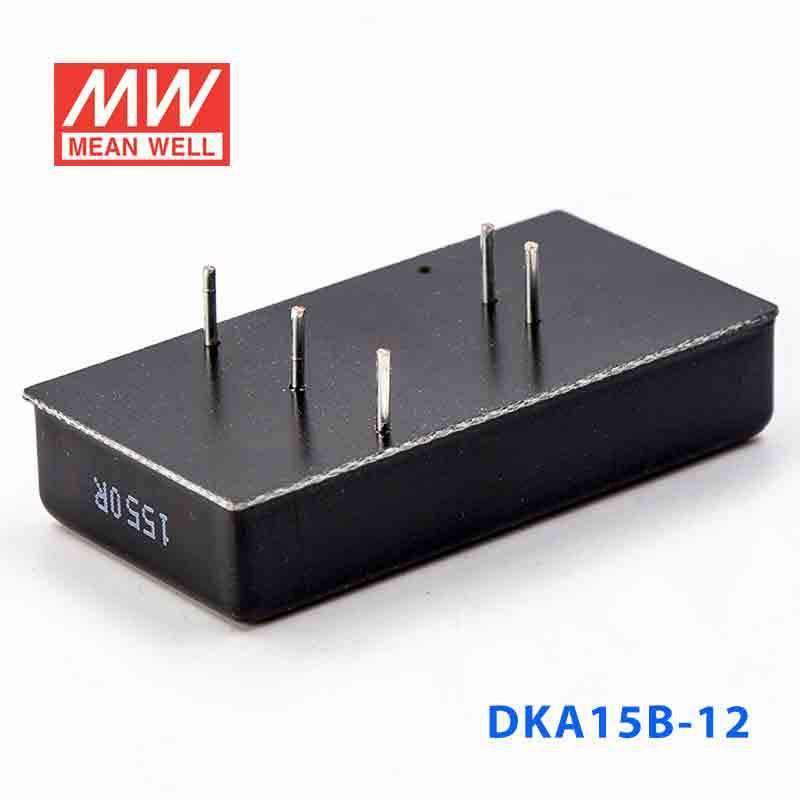 Mean Well DKA15B - 12 DC - DC Converter - 15W - 18~36V in ±12V out - DKA15B - 12 - powersupplymall.com