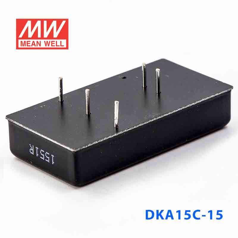 Mean Well DKA15C - 15 DC - DC Converter - 15W - 36~72V in ±15V out - DKA15C - 15 - powersupplymall.com