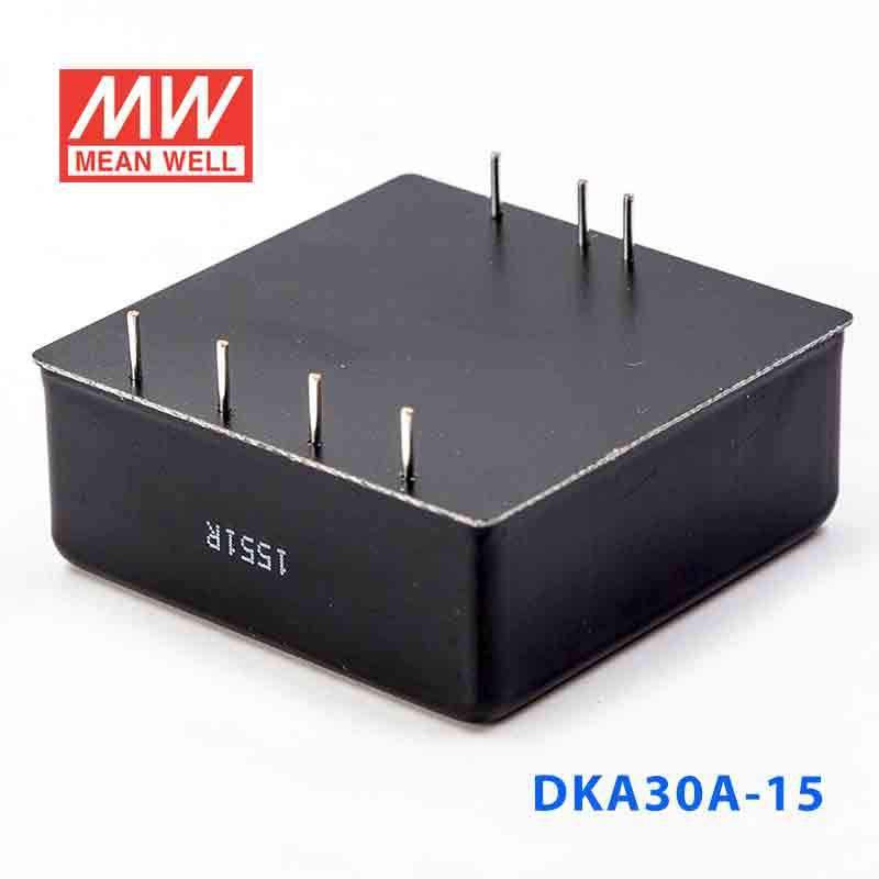 Mean Well DKA30A - 15 DC - DC Converter - 30W - 9~18V in ±15V out - DKA30A - 15 - powersupplymall.com