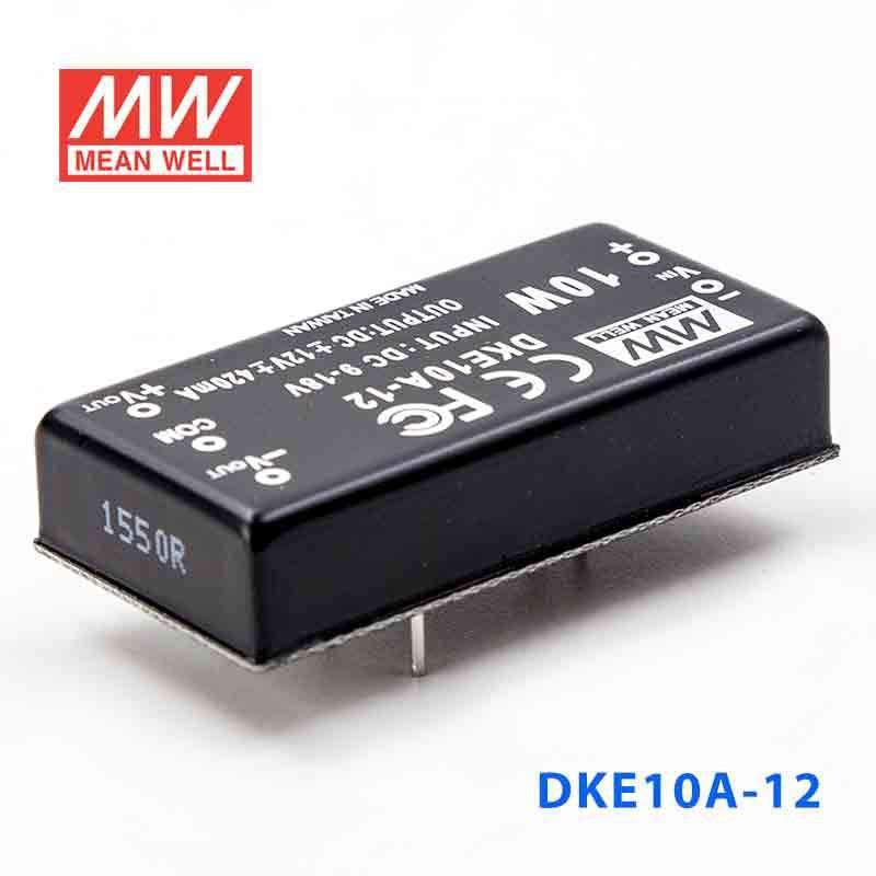Mean Well DKE10A - 12 DC - DC Converter - 10W - 9~18V in ±12V out - DKE10A - 12 - powersupplymall.com