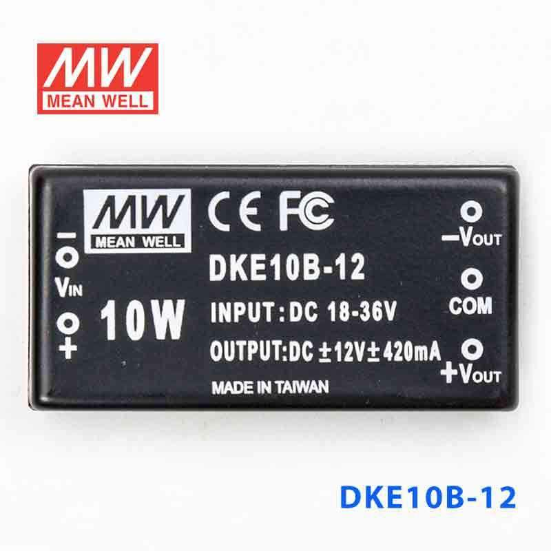 Mean Well DKE10B - 12 DC - DC Converter - 10W - 18~36V in ±12V out - DKE10B - 12 - powersupplymall.com
