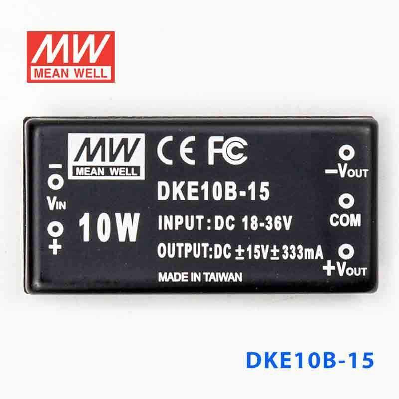 Mean Well DKE10B - 15 DC - DC Converter - 10W - 18~36V in ±15V out - DKE10B - 15 - powersupplymall.com
