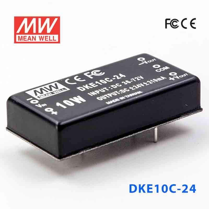 Mean Well DKE10C - 24 DC - DC Converter - 10W - 36~72V in ±24V out - DKE10C - 24 - powersupplymall.com