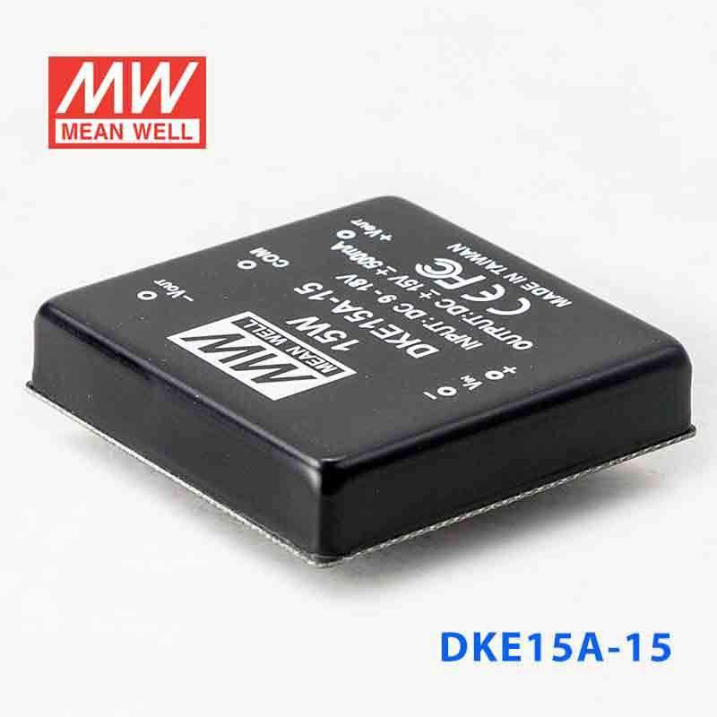 Mean Well DKE15A - 15 DC - DC Converter - 15W - 9~18V in ±15V out - DKE15A - 15 - powersupplymall.com
