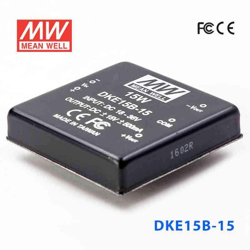 Mean Well DKE15B - 15 DC - DC Converter - 15W - 18~36V in ±15V out - DKE15B - 15 - powersupplymall.com