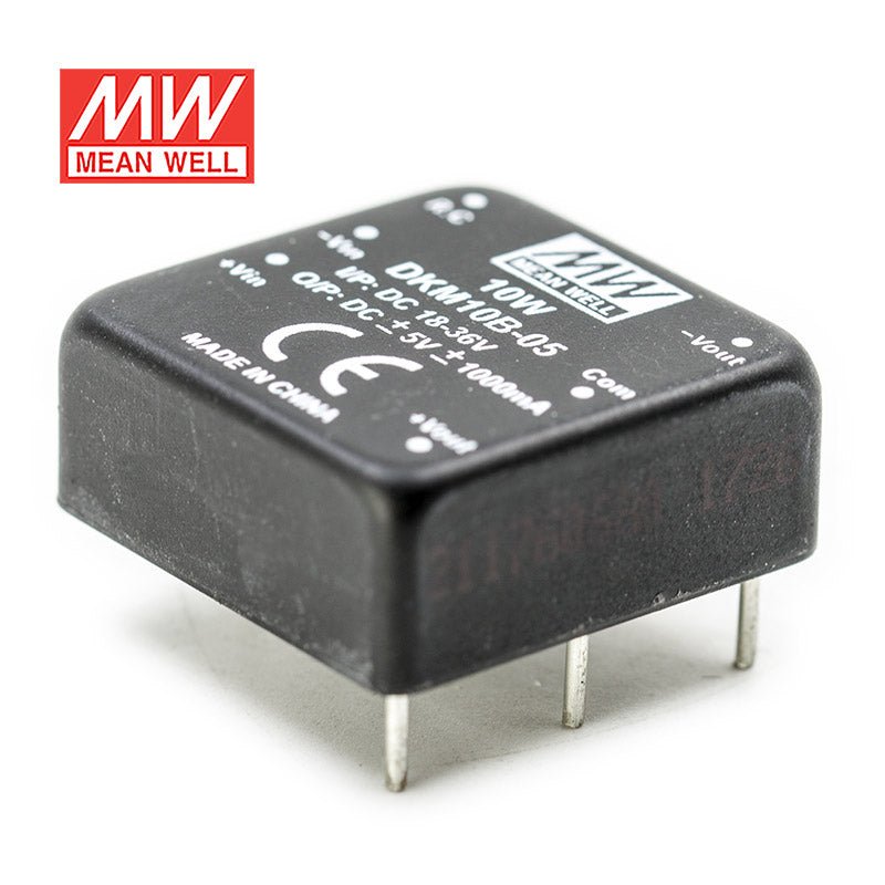 Mean Well DKM10B - 05 DC - DC Converter - 10W - 18~36V in ±5V out - DKM10B - 05 - powersupplymall.com