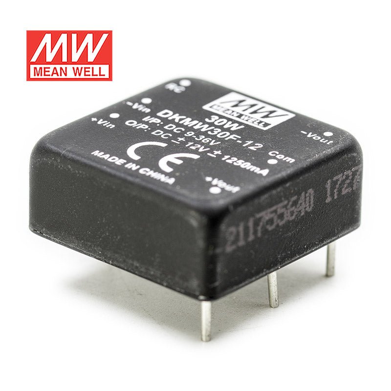 Mean Well DKMW30F - 12 DC - DC Converter - 30W - 9~36V in ±12V out - DKMW30F - 12 - powersupplymall.com