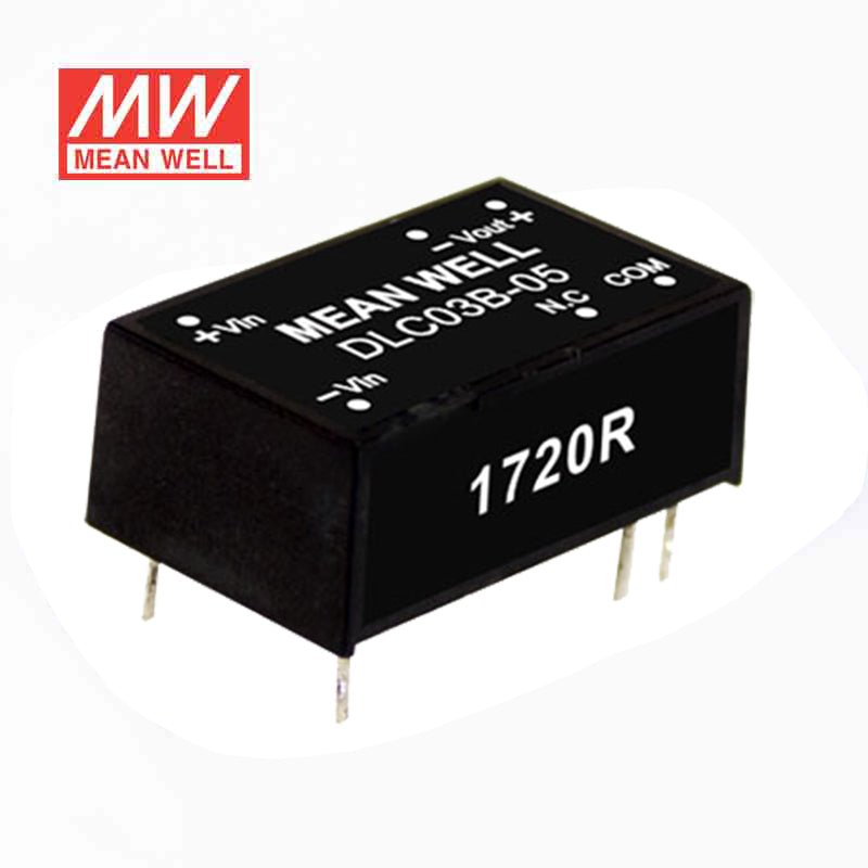 Mean Well DLC03A - 15 DC - DC Converter - 3W - 9~18V in ±15V out - DLC03A - 15 - powersupplymall.com