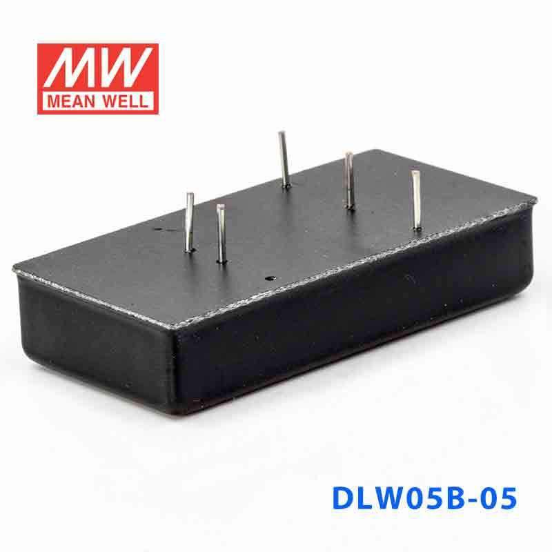 Mean Well DLW05B - 05 DC - DC Converter - 5W - 18~36V in ±5V out - DLW05B - 05 - powersupplymall.com