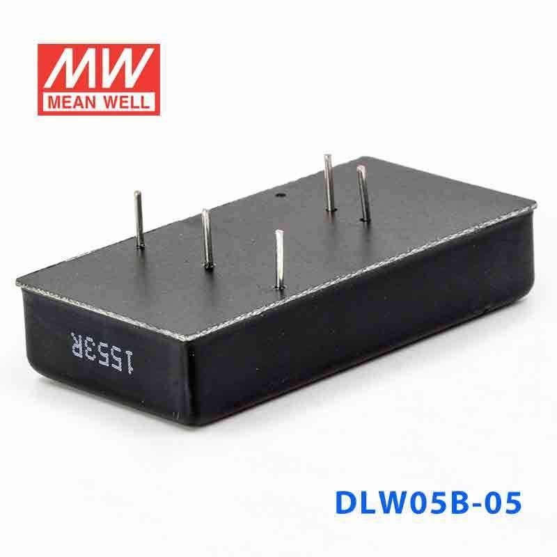 Mean Well DLW05B - 05 DC - DC Converter - 5W - 18~36V in ±5V out - DLW05B - 05 - powersupplymall.com