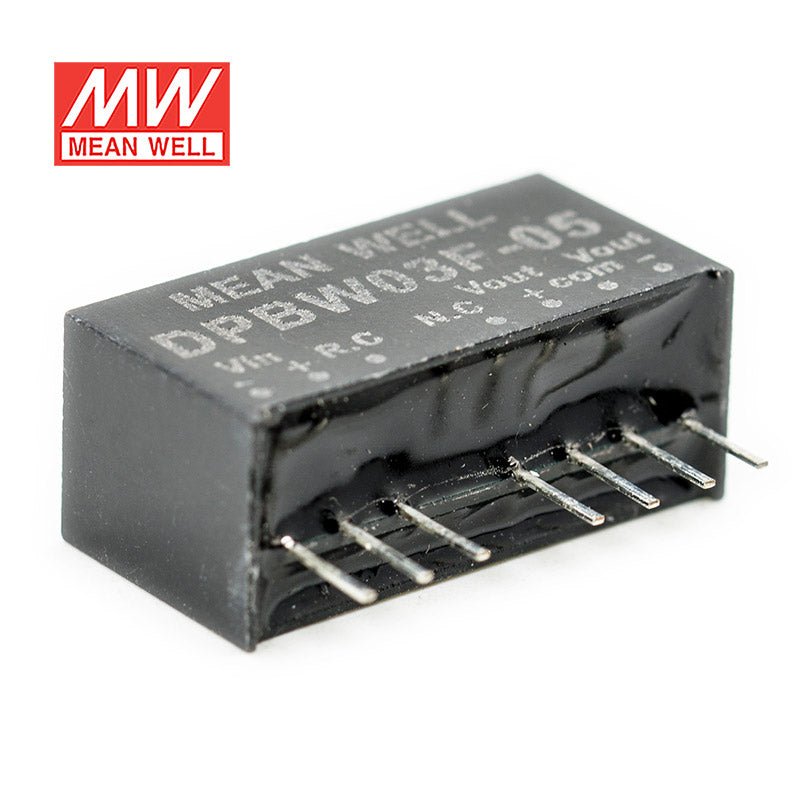 Mean Well DPBW03F - 05 DC - DC Converter - 3W - 9~36V in ±5V out - DPBW03F - 05 - powersupplymall.com