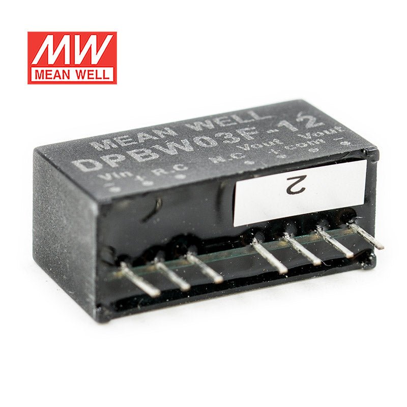Mean Well DPBW03F - 12 DC - DC Converter - 3W - 9~36V in ±12V out - DPBW03F - 12 - powersupplymall.com