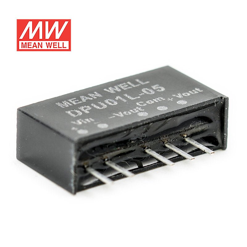 Mean Well DPU01L - 05 DC - DC Converter - 1W - 4.4~5.5V in ±5V out - DPU01L - 05 - powersupplymall.com