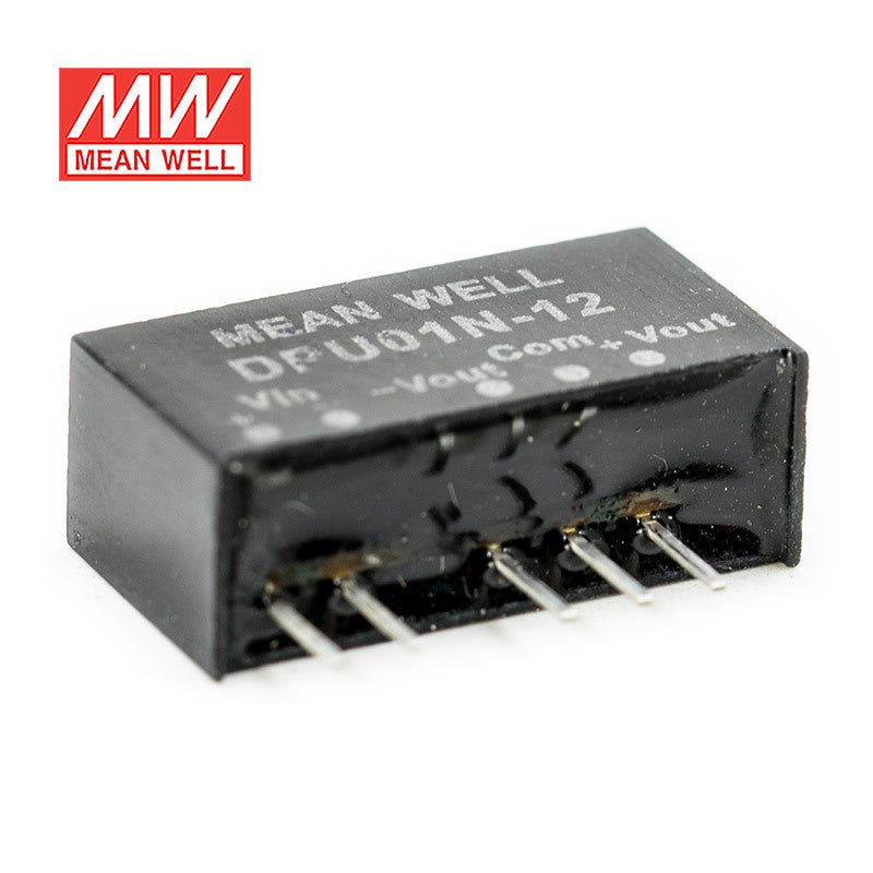 Mean Well DPU01N - 12 DC - DC Converter - 1W - 21.6~26.4V in ±12V out - DPU01N - 12 - powersupplymall.com