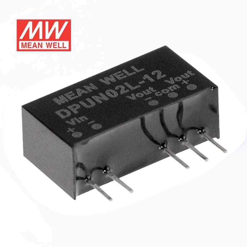 Mean Well DPUN02N - 12 DC - DC Converter - 2W - 21.6~26.4V in ±12V out - DPUN02N - 12 - powersupplymall.com