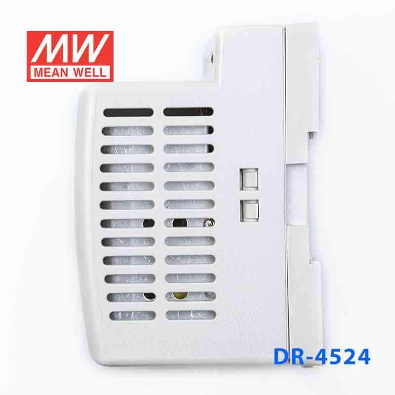Mean Well DR - 4524 AC - DC Industrial DIN rail power supply 45W - DR - 4524 - powersupplymall.com