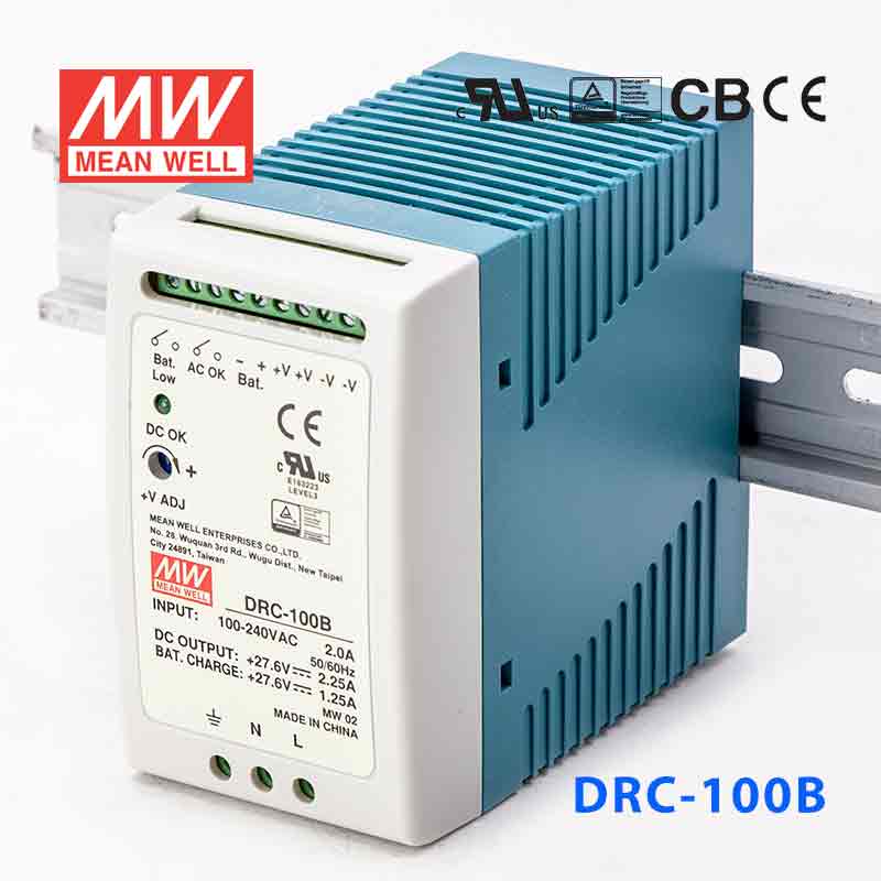 Mean Well DRC Series Power Supply 27.6V(40~180W) - - powersupplymall.com