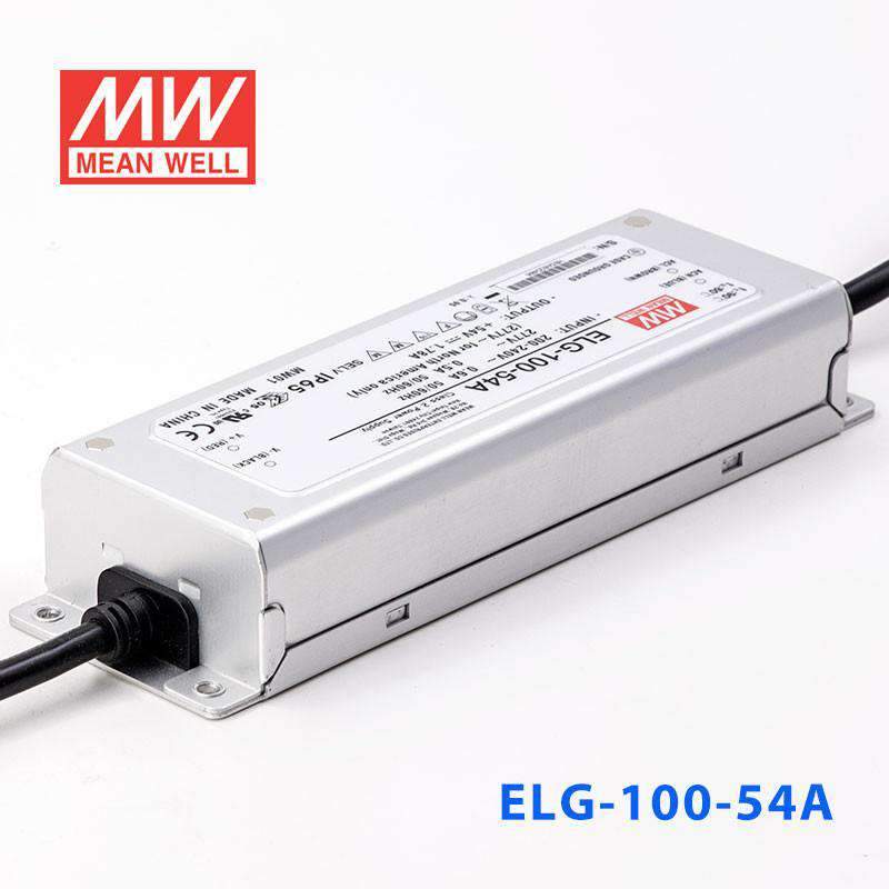 Mean Well ELG-100-54A Power Supply 96.12W 54V - Adjustable 1.78A - ELG-100-54A - powersupplymall.com