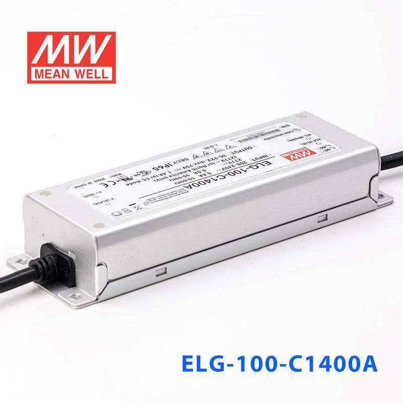 Mean Well ELG-100-C1400A Power Supply 100W 1400mA - Adjustable - ELG-100-C1400A - powersupplymall.com