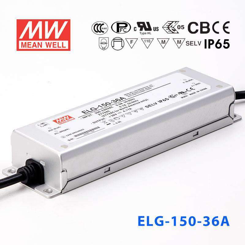 Mean Well ELG - 150 - 36A Power Supply 150W 36V - Adjustable - ELG - 150 - 36A - powersupplymall.com