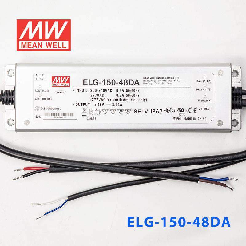 Mean Well ELG - 150 - 48DA Power Supply 150W 48V - DALI - ELG-150-48DA - powersupplymall.com