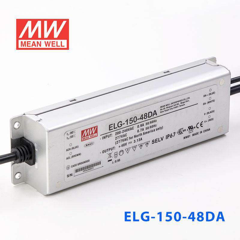 Mean Well ELG - 150 - 48DA Power Supply 150W 48V - DALI - ELG-150-48DA - powersupplymall.com