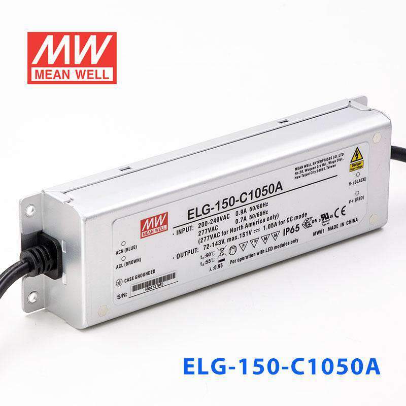 Mean Well ELG - 150 - C1050A Power Supply 150W 1050mA - Adjustable - ELG - 150 - C1050A - powersupplymall.com