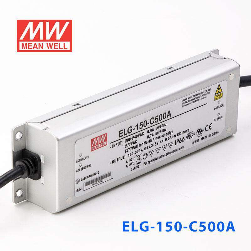 Mean Well ELG - 150 - C500A Power Supply 150W 500mA - Adjustable - ELG - 150 - C500A - powersupplymall.com