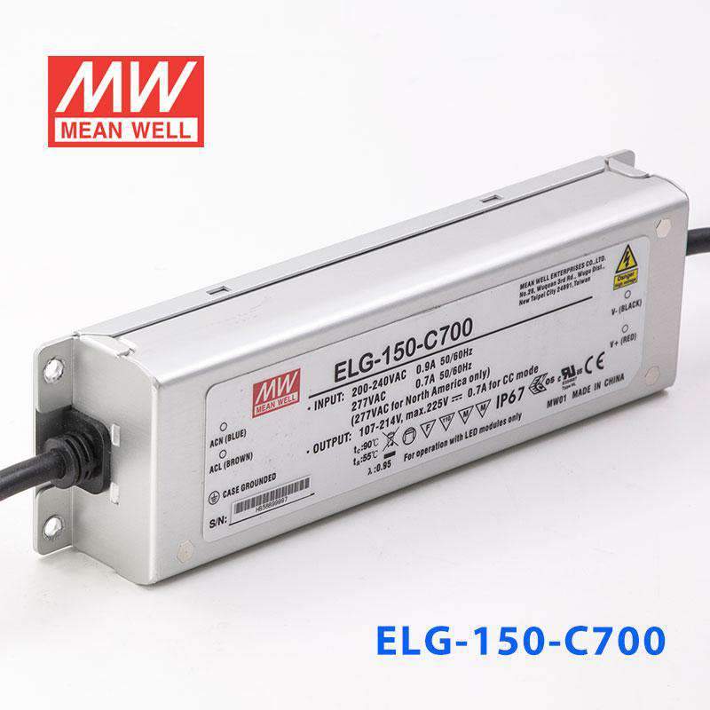 Mean Well ELG - 150 - C700 Power Supply 150W 700mA - ELG - 150 - C700 - powersupplymall.com