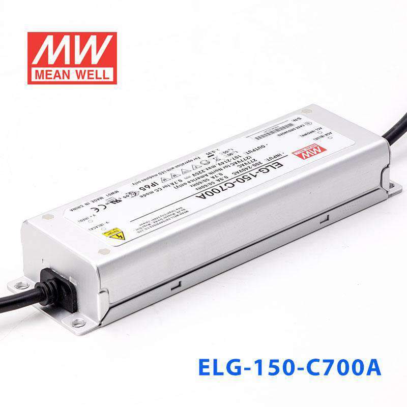 Mean Well ELG - 150 - C700A Power Supply 150W 700mA - Adjustable - ELG - 150 - C700A - powersupplymall.com