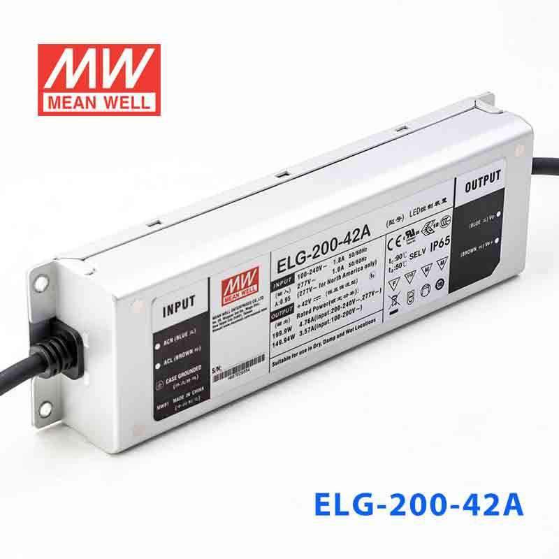 Mean Well ELG - 200 - 42A Power Supply 200W 42V - Adjustable - ELG - 200 - 42A - powersupplymall.com