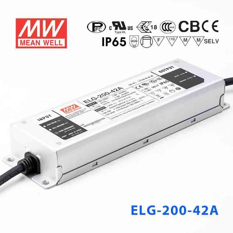 Mean Well ELG - 200 - 42A Power Supply 200W 42V - Adjustable - ELG - 200 - 42A - powersupplymall.com