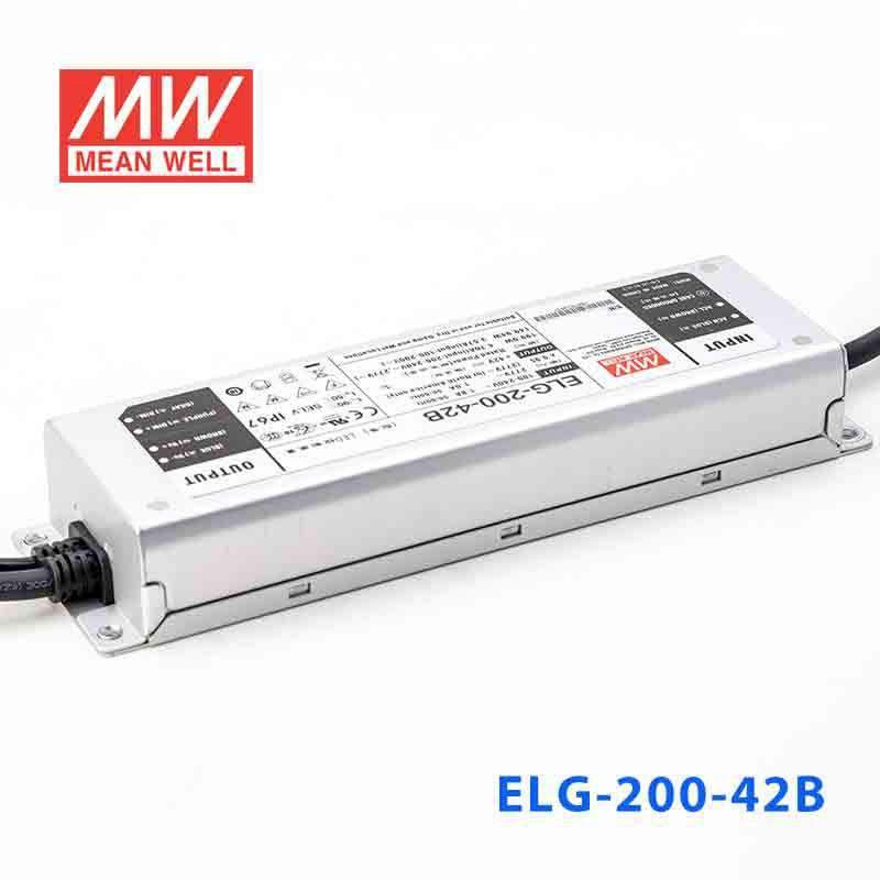 Mean Well ELG-200-42B Power Supply 200W 42V - Dimmable 4.76A - ELG-200-42B - powersupplymall.com