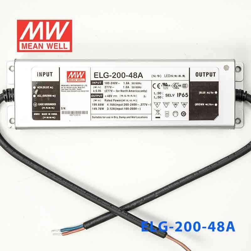 Mean Well ELG - 200 - 48A Power Supply 200W 48V - Adjustable - ELG - 200 - 48A - powersupplymall.com