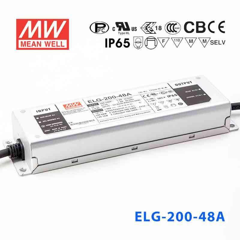 Mean Well ELG - 200 - 48A Power Supply 200W 48V - Adjustable - ELG - 200 - 48A - powersupplymall.com