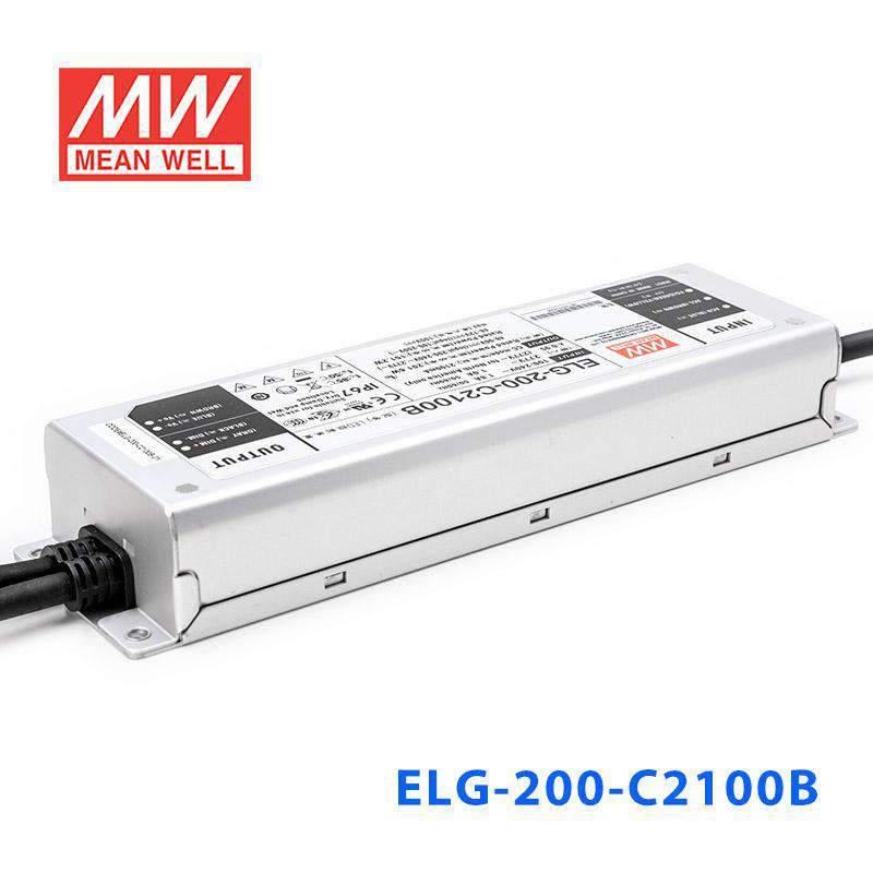 Mean Well ELG - 200 - C2100B Power Supply 200W 2100mA - Dimmable - ELG - 200 - C2100B - powersupplymall.com