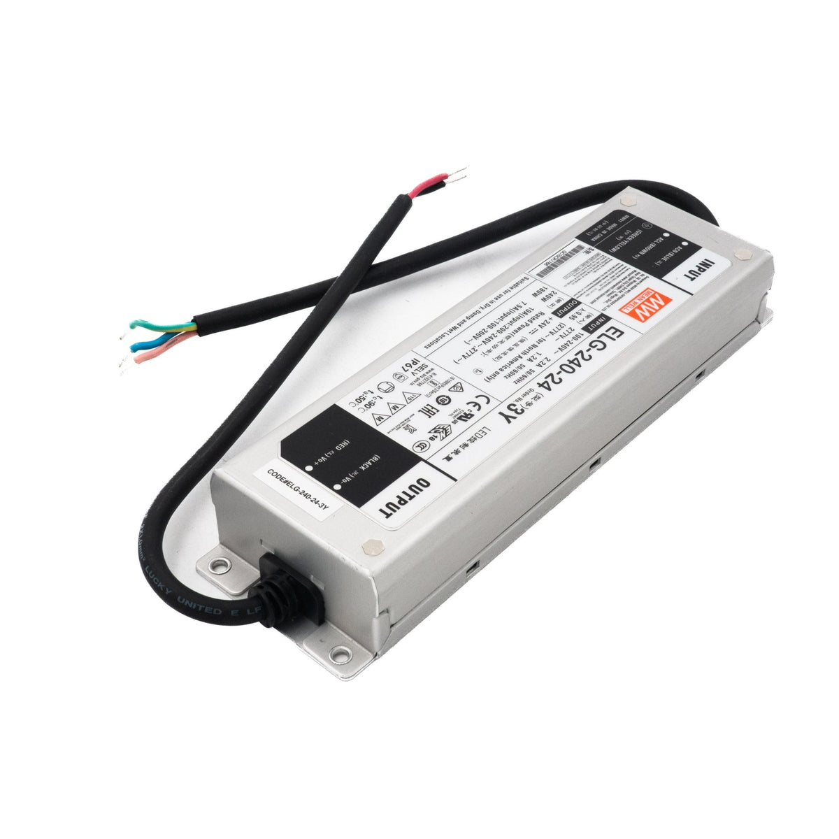 Mean Well ELG-240-24 Power Supply 240W 24V 10A - ELG-240-24 - powersupplymall.com