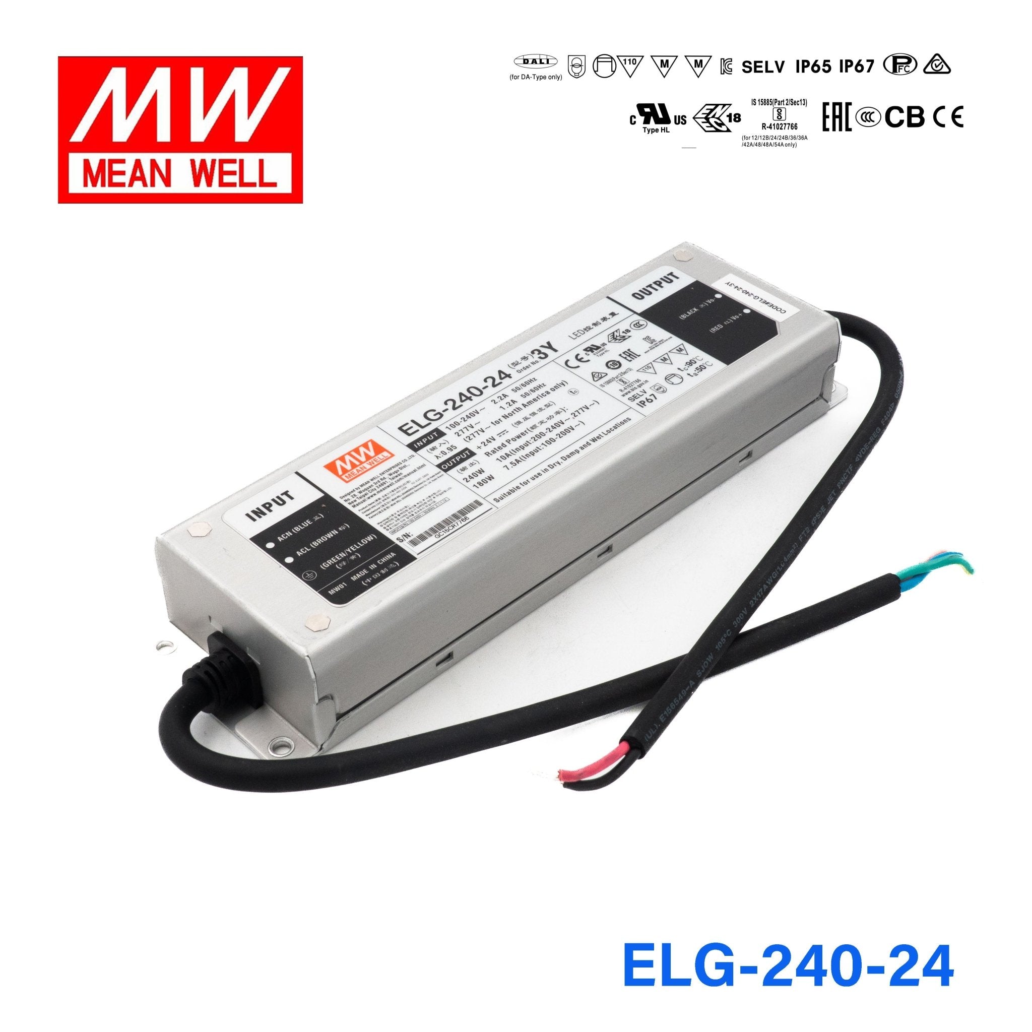 Mean Well ELG-240-24 Power Supply | Best Price & Availability